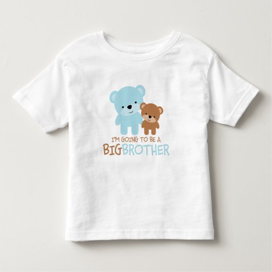 Beren "Ik word een grote broer" Kinder Shirts (Voorkant)
