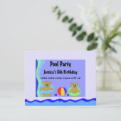 Beren in bloeiende buisjes kaart (Staand voorkant)