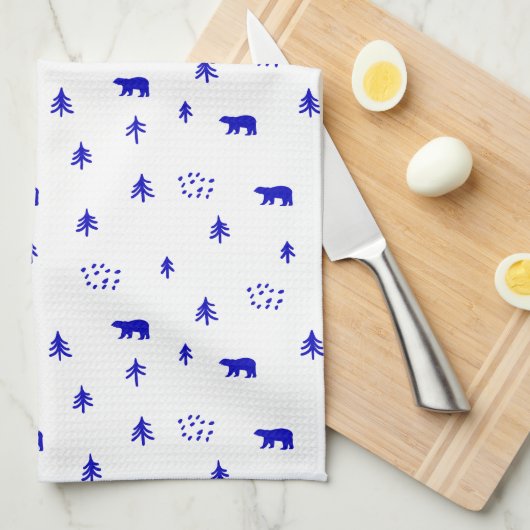 Beren in de Bossen Theedoek (Quarter Fold)