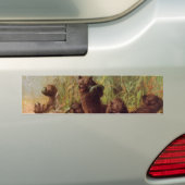 Beren in de Watermelonpleister (door W.H. Beard) Bumpersticker (Op auto)