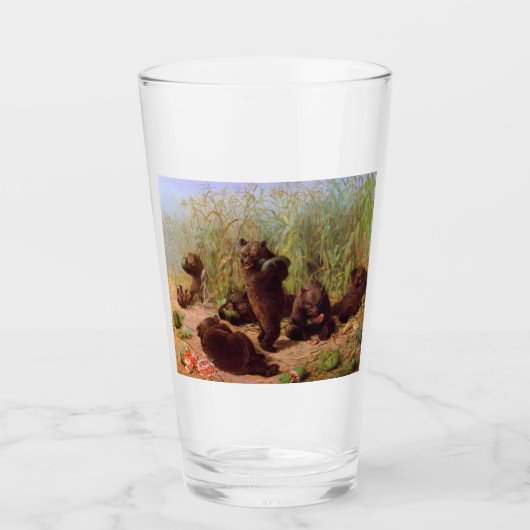 Beren in de Watermelonpleister (door W.H. Beard) Glas (Voorkant)