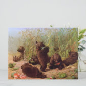 Beren in de Watermelonpleister (door W.H. Beard) Kaart (Staand voorkant)