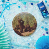 Beren in de Watermelonpleister (door W.H. Beard) Papieren Bordje (Feest)