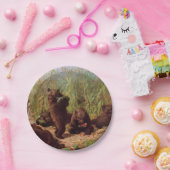 Beren in de Watermelonpleister (door W.H. Beard) Papieren Bordje (Feest)