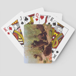 Beren in de Watermelonpleister (door W.H. Beard) Pokerkaarten