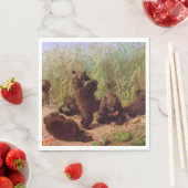 Beren in de Watermelonpleister (door W.H. Beard) Servet (Insitu)