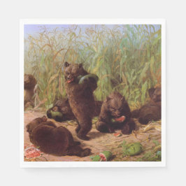 Beren in de Watermelonpleister (door W.H. Beard) Servet