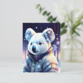 Beren in de winter, Postcrossing Briefkaart (Staand voorkant)