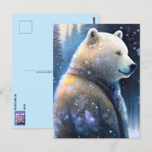 Beren in de winter, Postcrossing Briefkaart
