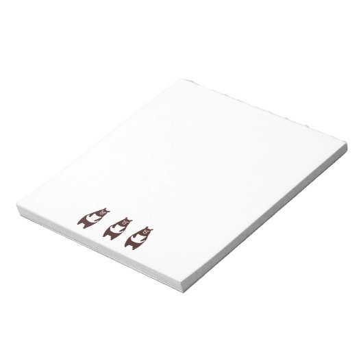 Beren in een Notitieblok Lijn (Linkerzijde)