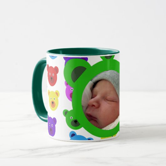 Beren in het groen mok (Voorkant links)