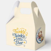 Beren in het Moonlight Boy Baby shower Bedankdoosjes (Achterkant)