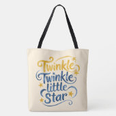 Beren in het Moonlight Boy Baby shower Gift Tote Bag (Achterkant)