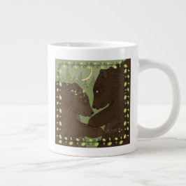 Beren in liefde! grote koffiekop