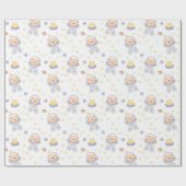 Beren in ruimteverlooppapier cadeaupapier (Vlak)