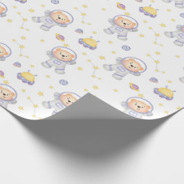 Beren in ruimteverlooppapier cadeaupapier