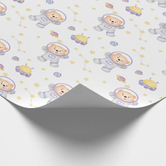 Beren in ruimteverlooppapier cadeaupapier (Hoek)