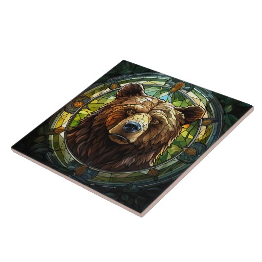 Beren keramische Tegel Tegeltje (Zijkant)