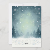 Beren Kerstboom Familienaam Kerst Kaart (Achterkant)