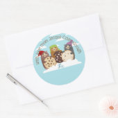 Beren Kerstkoekjes gepersonaliseerd op van Ronde Sticker (Envelop)