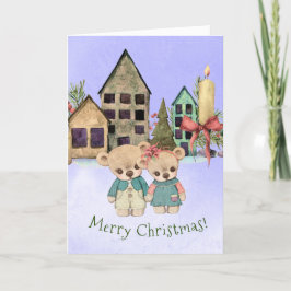 Beren kerstWenskaart Feestdagen Kaart