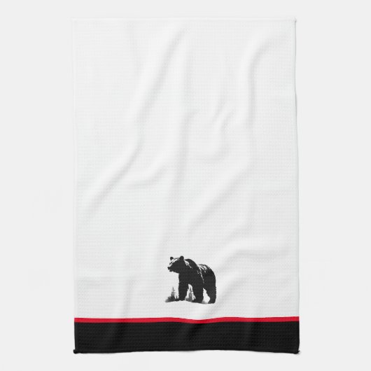 Beren keukenhanddoek (Verticaal)