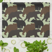 Beren keukenhanddoek (Gevouwen)