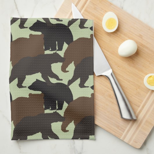 Beren keukenhanddoek (Quarter Fold)