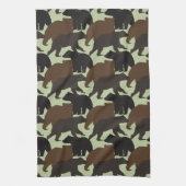 Beren keukenhanddoek (Verticaal)