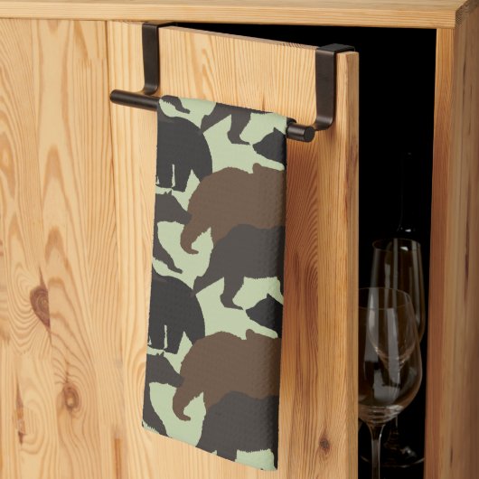 Beren keukenhanddoek (Derde Gevouwen)