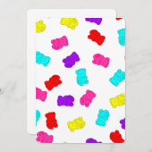 beren kleurrijk regenboogsnoep kaart (Voorkant / Achterkant)