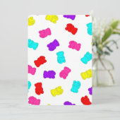 beren kleurrijk regenboogsnoep kaart (Staand voorkant)