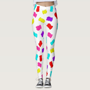 beren kleurrijk regenboogsnoep leggings