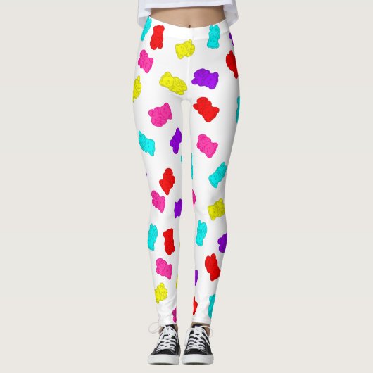 beren kleurrijk regenboogsnoep leggings (Voorkant)