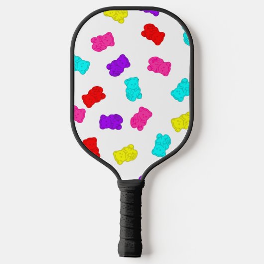beren kleurrijke regenboog snoep pickleball pil pickleball paddle (Achterkant)