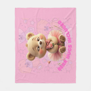 Beren knuffels inbegrepen - Sweet Tutu Beer Fleece Deken