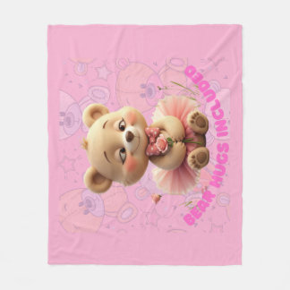 Beren knuffels inbegrepen - Sweet Tutu Beer Fleece Deken