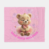 Beren knuffels inbegrepen - Sweet Tutu Beer Fleece Deken (Voorkant (Horizontaal))