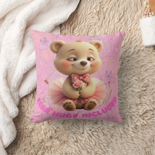 Beren knuffels inbegrepen - Sweet Tutu Beer Kussen (Deken)