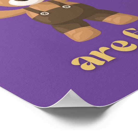 Beren knuffels zijn gratis poster (Hoek)