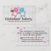 Beren koekjes bakker bakkerij bakken snoep visitekaartje (Voorkant / Achterkant)