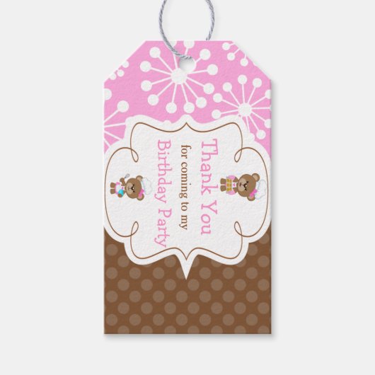 Beren koken Dank je cadeau Label Cadeaulabel (Voorkant)