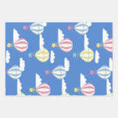 Beren & Konijn Hete Luchtballon Dagje uit Inpakpapier Vel (Voorkant)