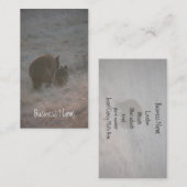 Beren lopen op zonsondergang; Promotie Visitekaartje (Voorkant / Achterkant)