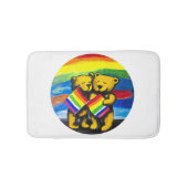 Beren Love Couple LGBT Rainbow Flag Badmat (Voorkant)