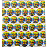 Beren Love Couple LGBT Rainbow Flag Douchegordijn (Voorkant)