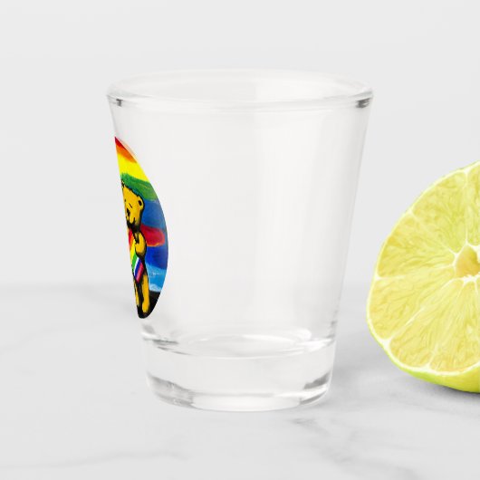 Beren Love Couple LGBT Rainbow Flag Shot Glas (Rechts)