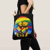 Beren Love Couple LGBT Rainbow Flag Tote Bag (Dichtbij)