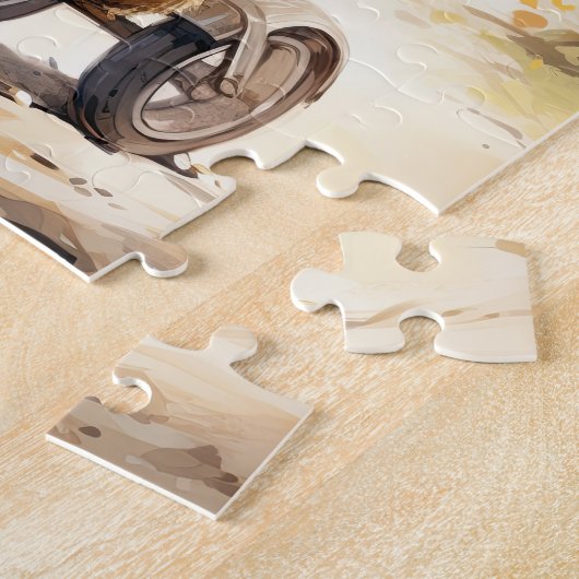 Beren Magische Bike Adventure Puzzel Legpuzzel (Zijkant)