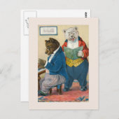 "Beren maken muziek"  Briefkaart (Voorkant / Achterkant)